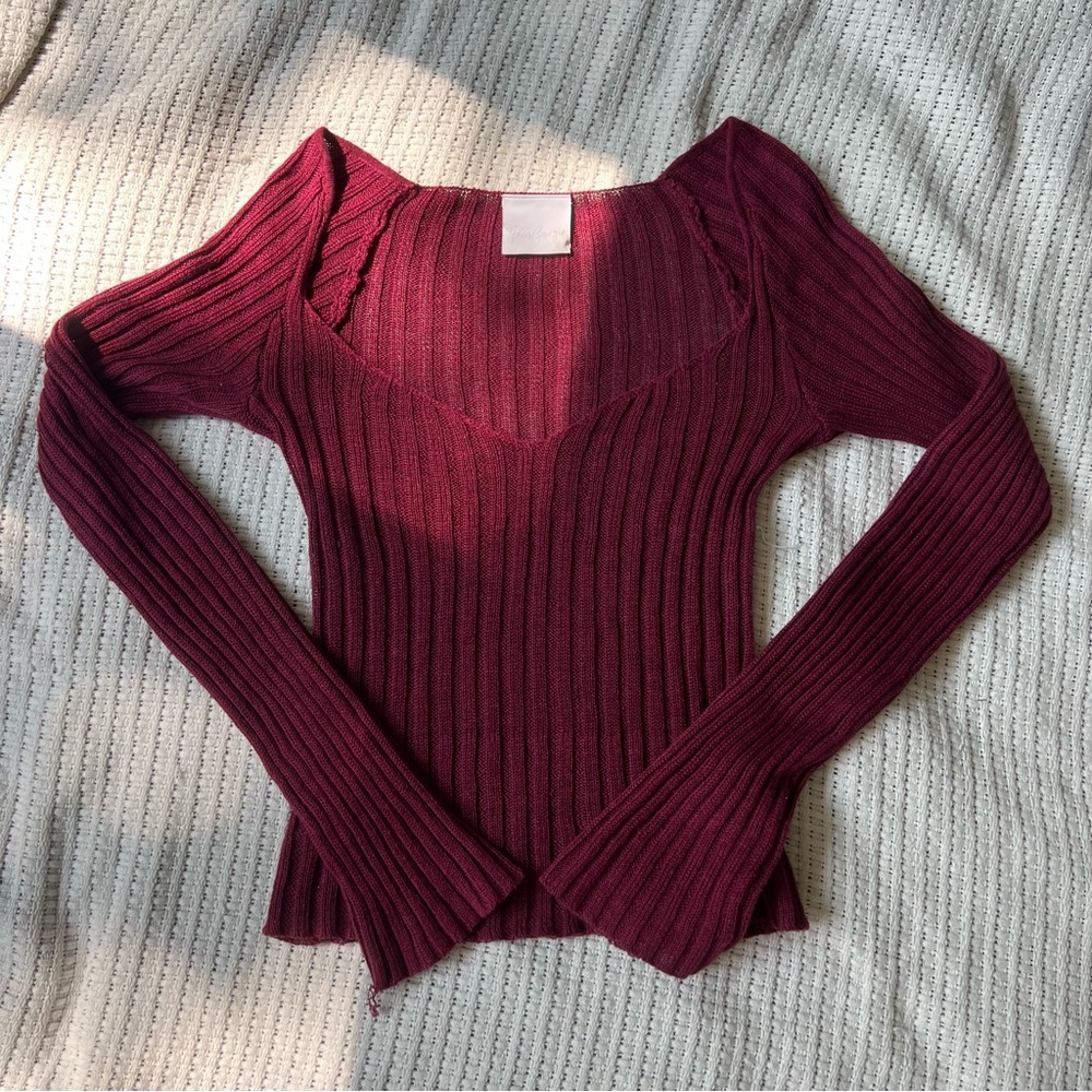 Paris Georgia Rib Long-sleeve Top